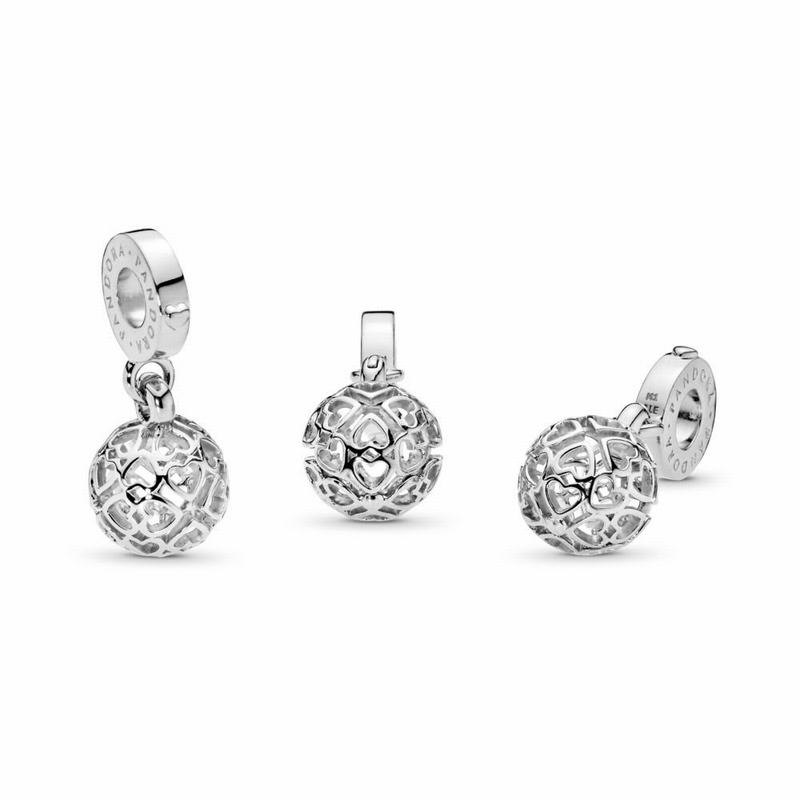 Pandora Harmonious Hearts Dangle Charm Silver Egypt MV5786493